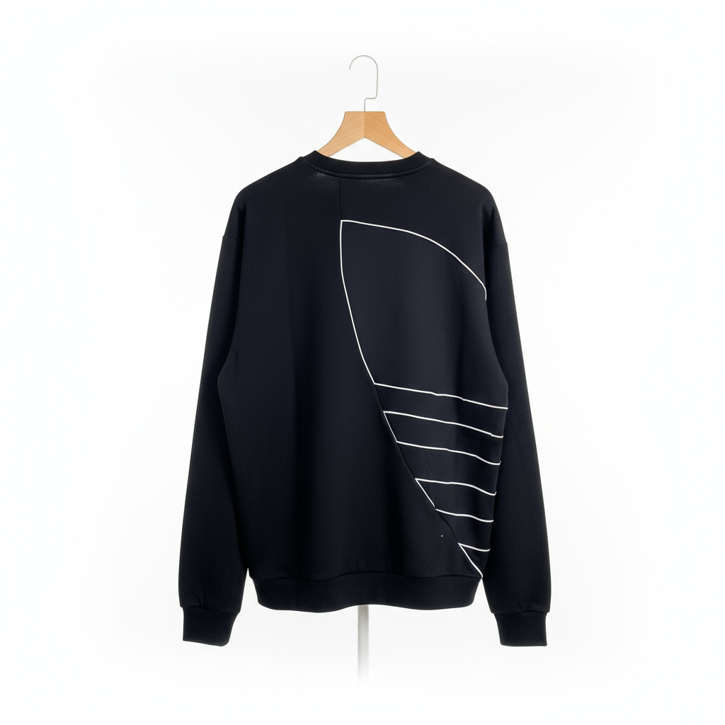 Adidas - Cotton - Sweatshirt – Black – Size L