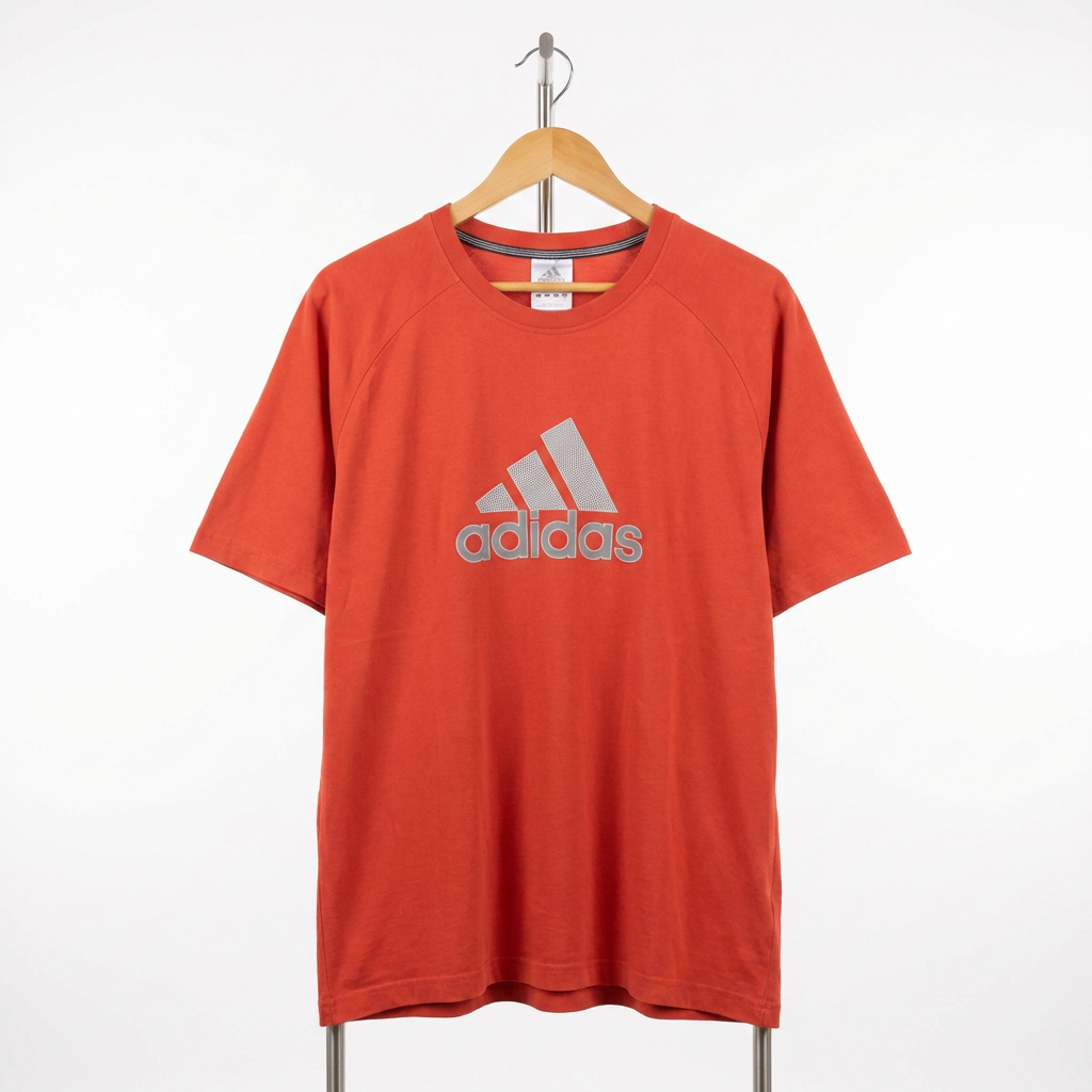 Adidas - Cotton - T-Shirt – Orange – Size 2XL