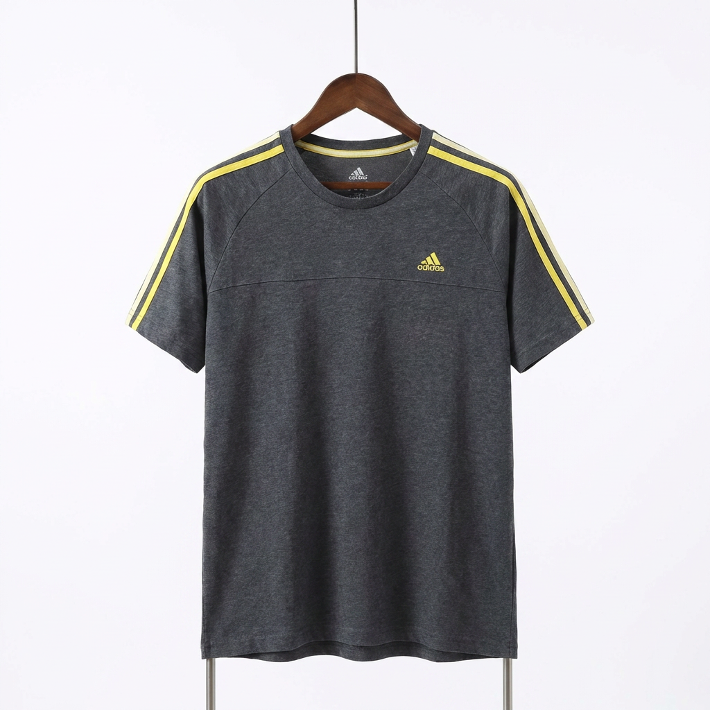 Adidas - Cotton - T-Shirt – Gray – Size L