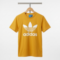 Adidas - Cotton - T-Shirt – Yellow – Size L