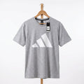 Adidas - Cotton - T-Shirt – Gray – Size M