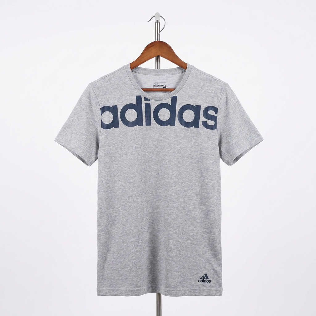 Adidas - Cotton - T-Shirt – Gray – Size M