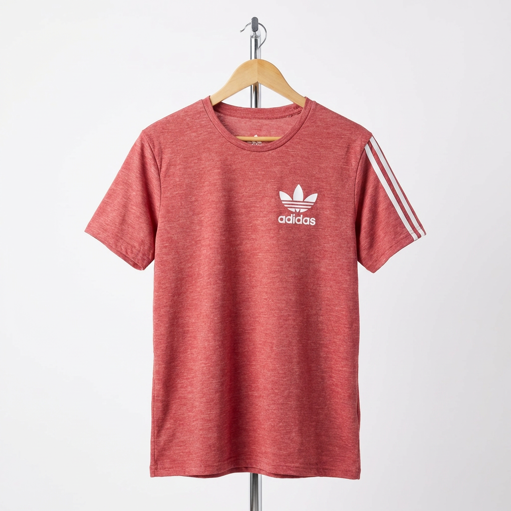 Adidas - Cotton - T-Shirt – Red – Size XL
