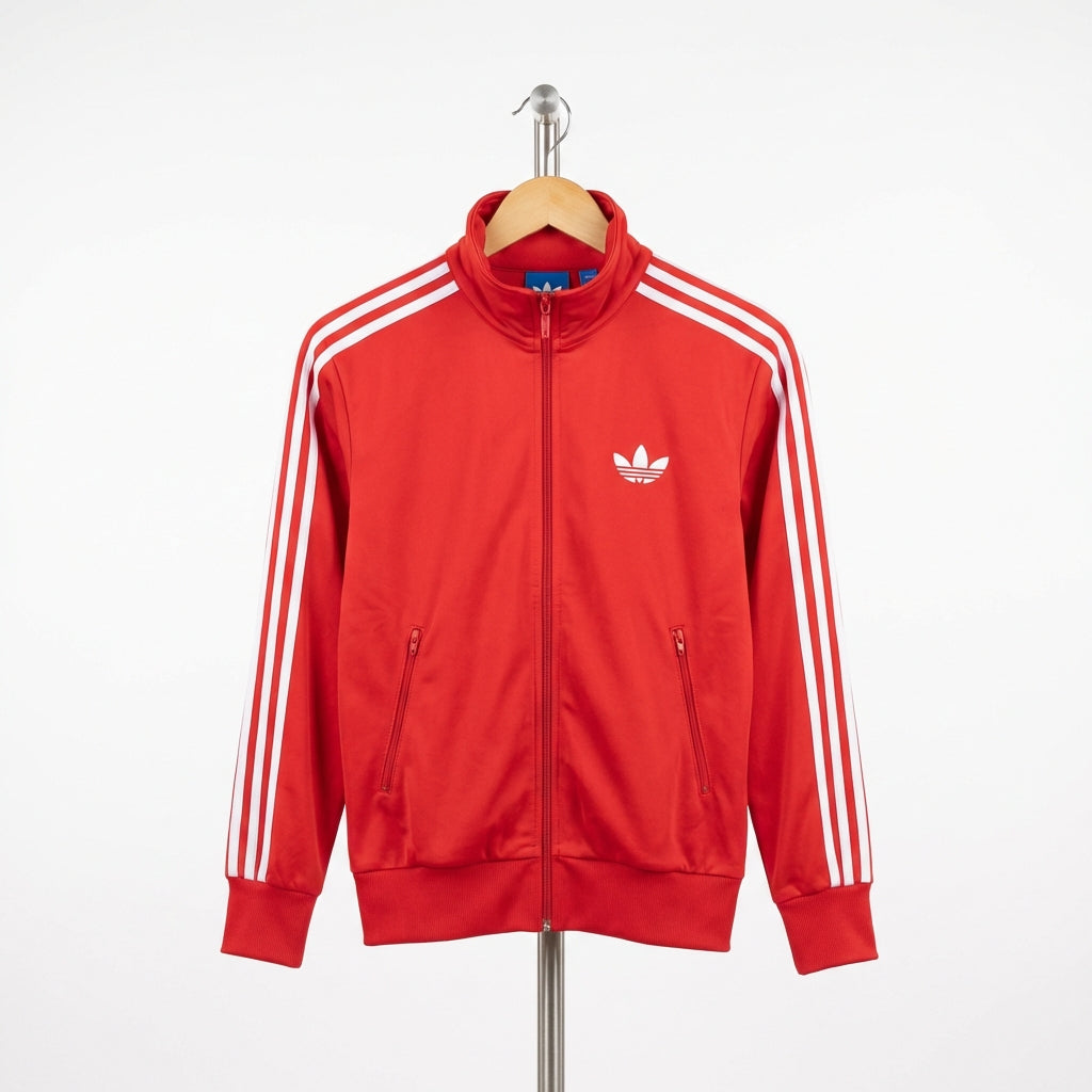 Adidas - Zipped Sweatshirt – Red – Size M