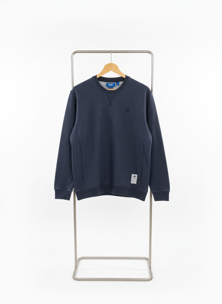 Adidas - Cotton - Sweatshirt – Navy Blue – Size M