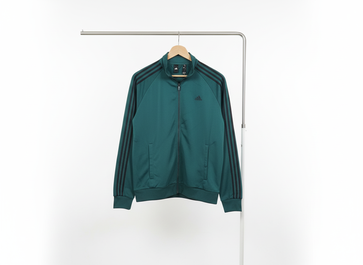 Adidas - Zipped Sweatshirt – Green – Size L