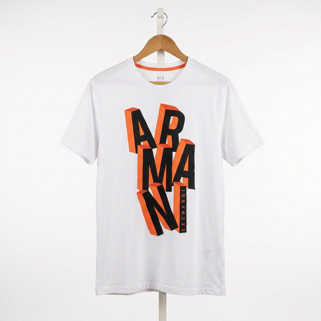 Armani Exchange - Cotton - T-Shirt – White – Size M