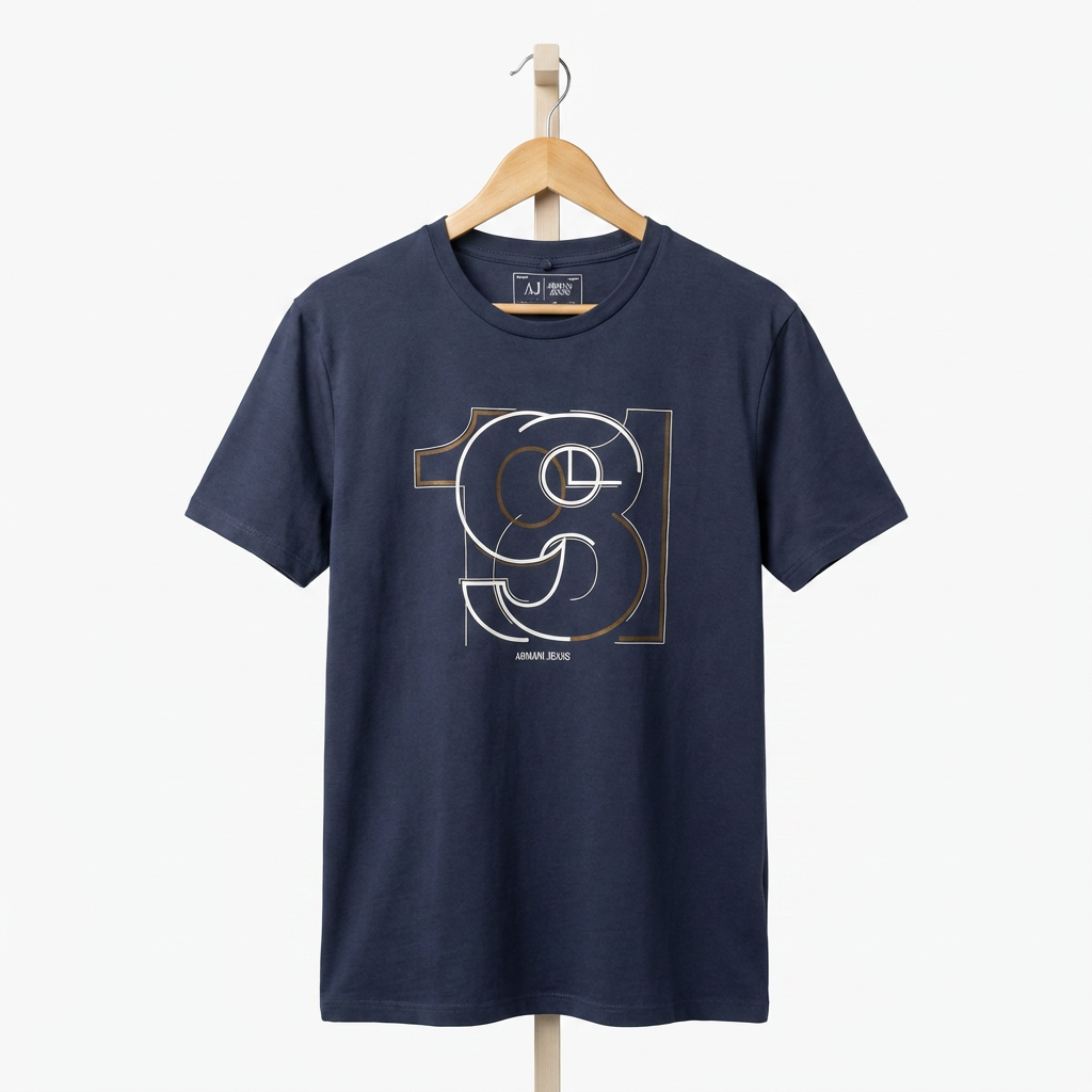 Armani Jeans - Cotton - T-Shirt – Navy – Size M