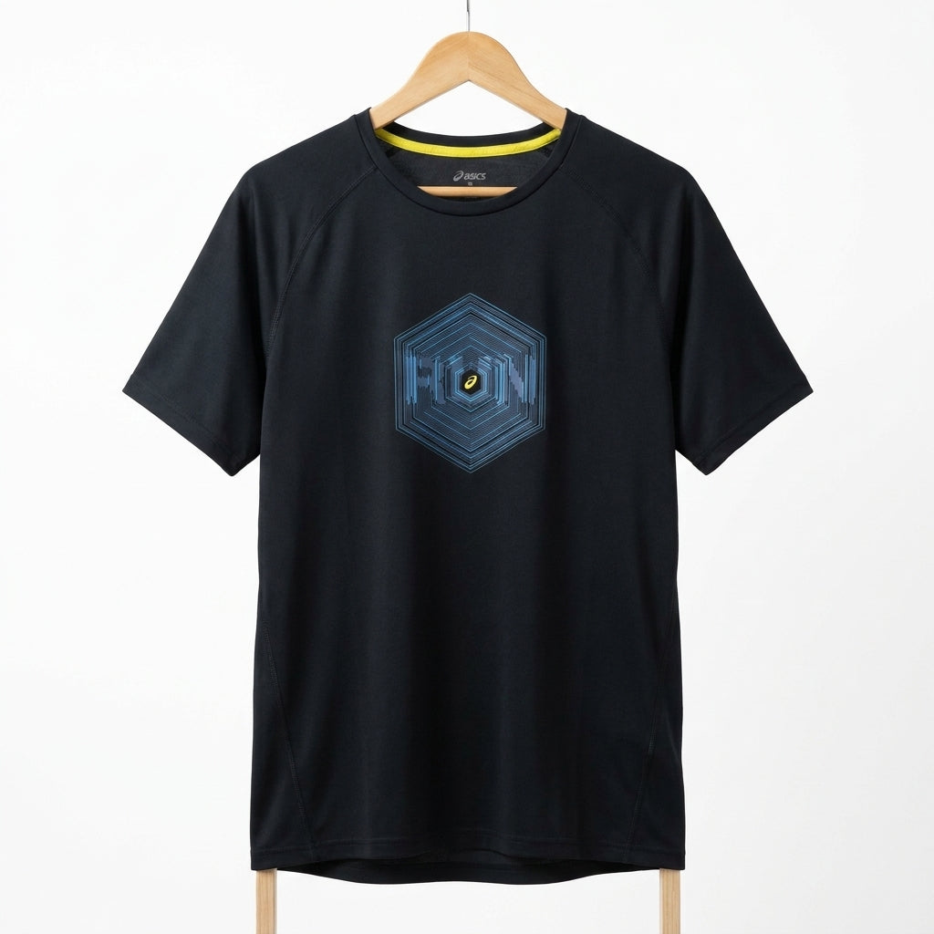Asics - Cotton - T-Shirt – Black – Size M