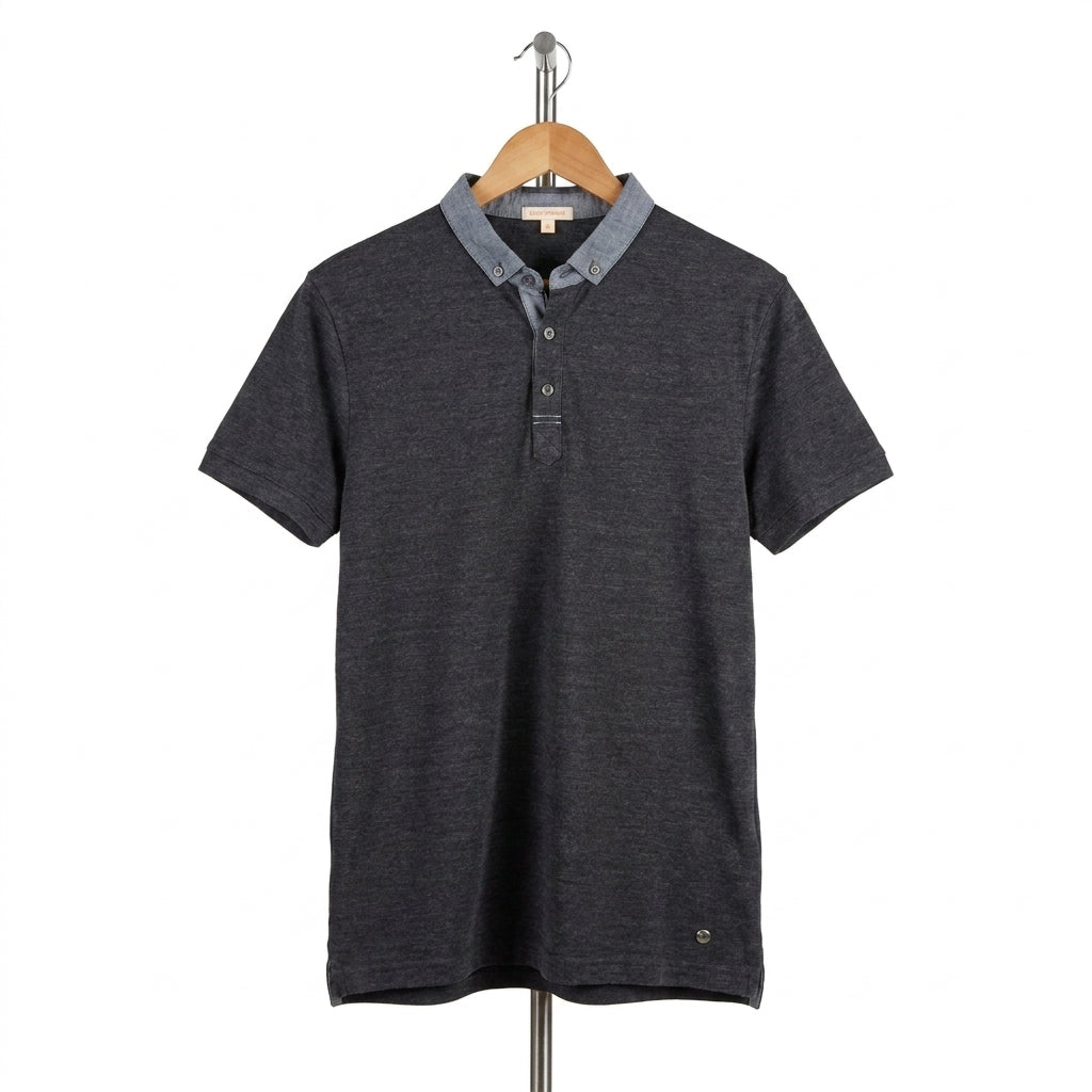Boss Orange - Cotton - Polo Shirt – Dark Gray – Size XL