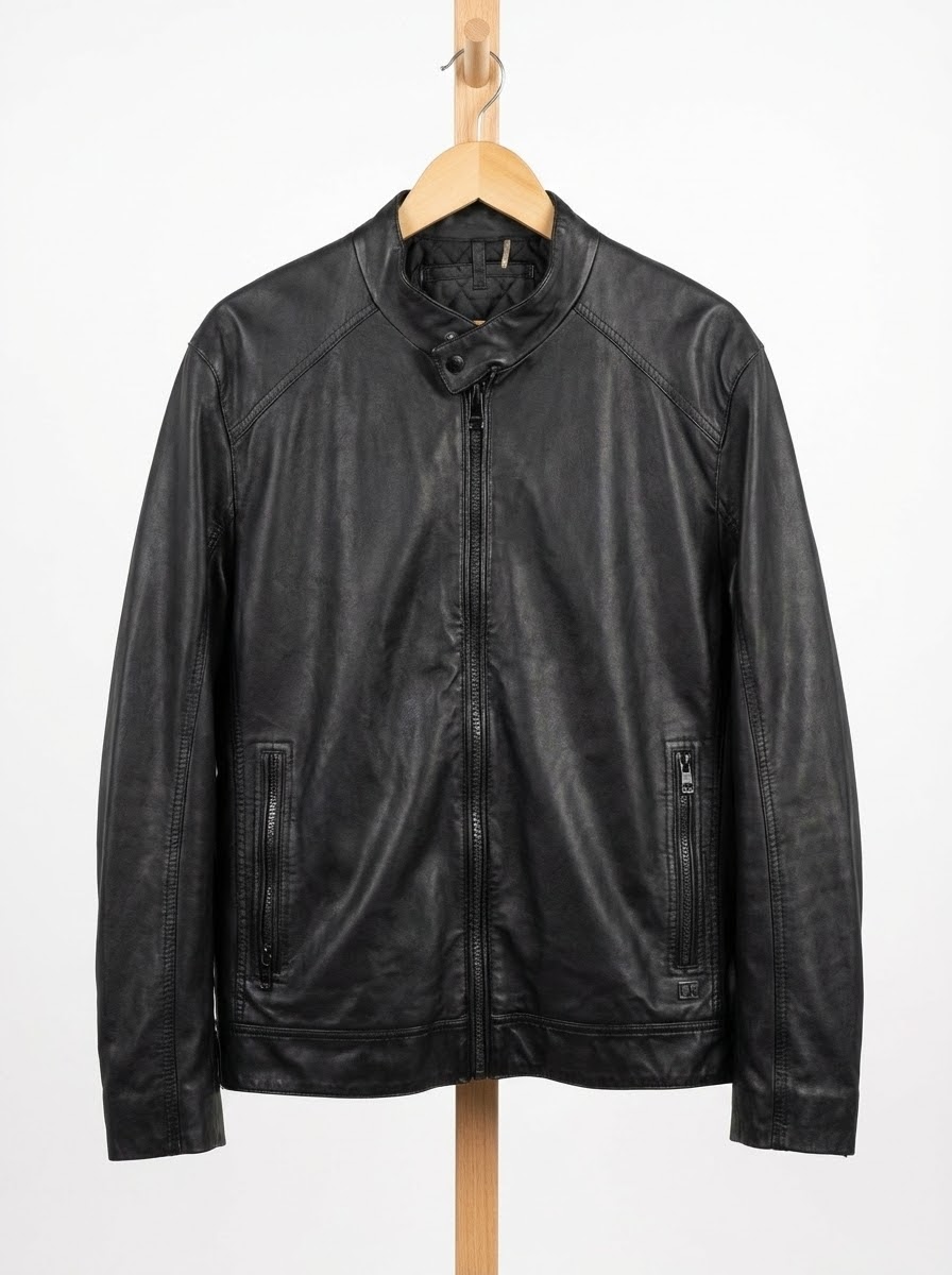 Calvin Klien - Leather - Jacket – Black – Size L