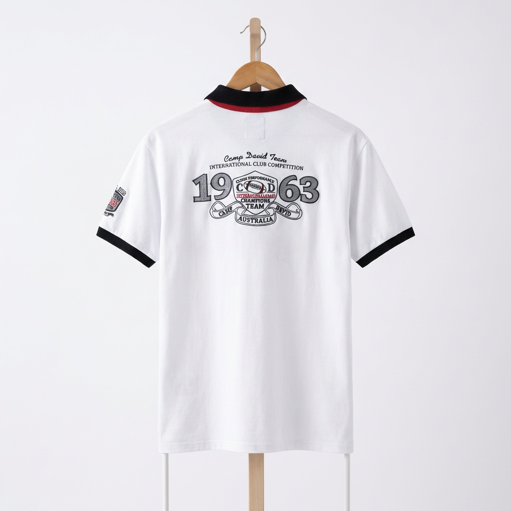 Camp David - Cotton - Polo Shirt – White – Size XL
