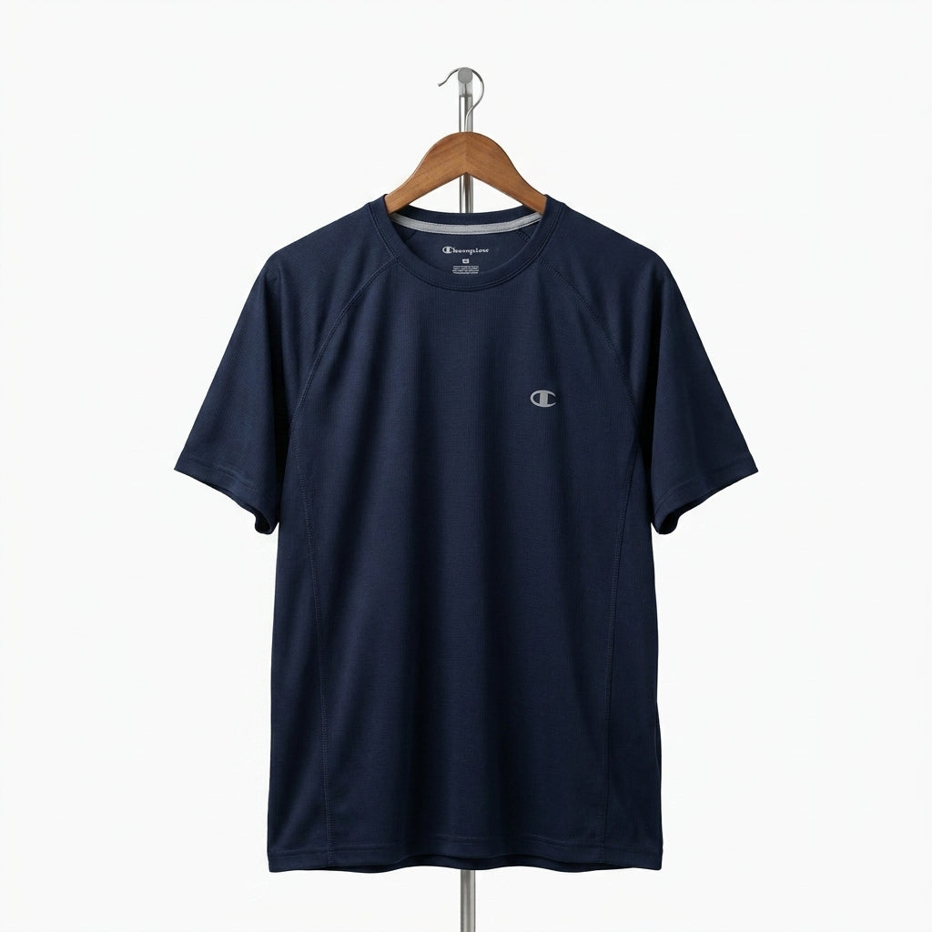 Champion - Cotton - T-Shirt - Navy - Size M