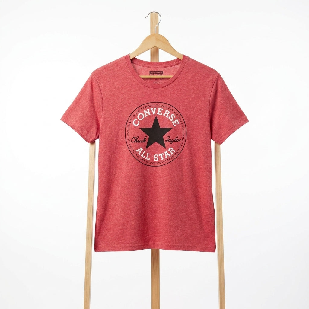 Converse - Cotton - T-Shirt - Light Red - Size L
