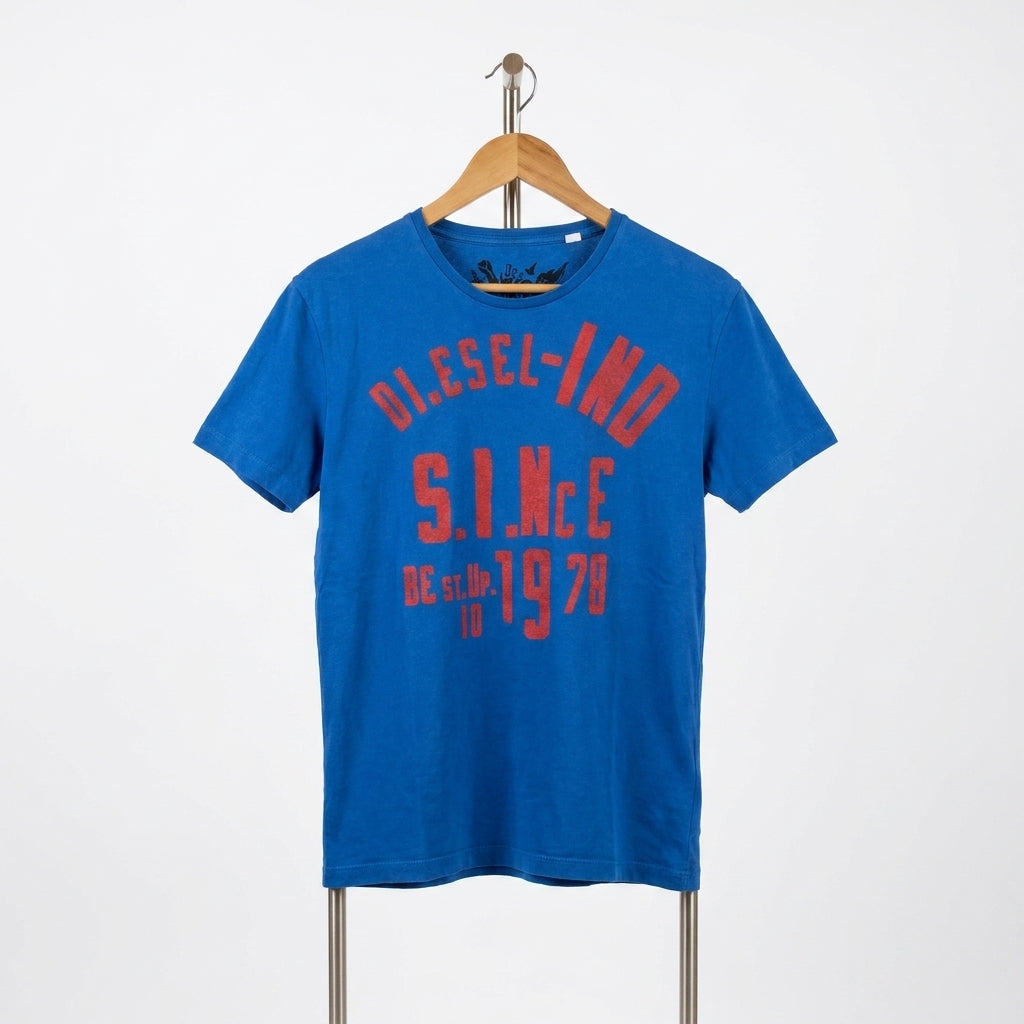 Diesel - Cotton - T-Shirt – Blue – Size 2XL