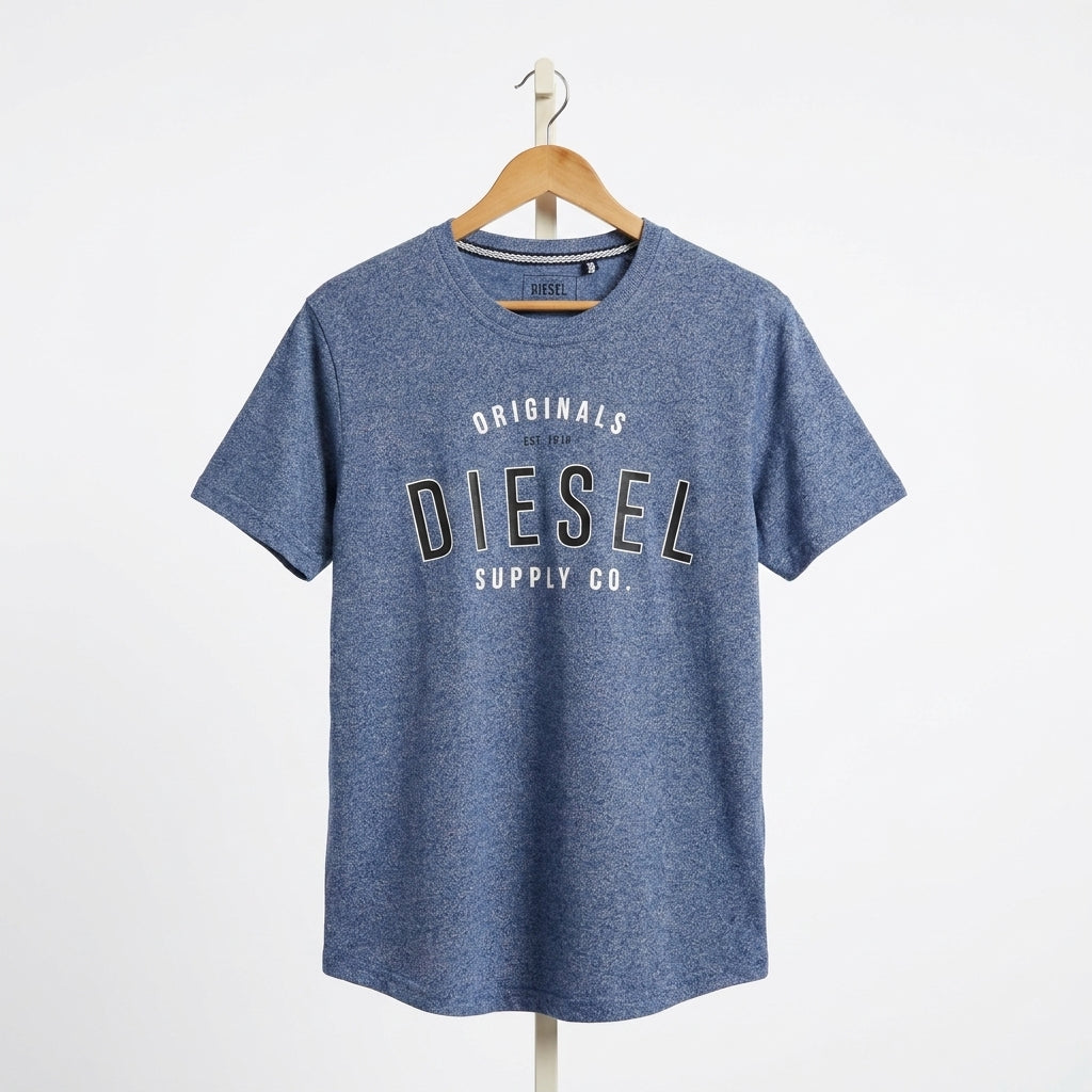 Diesel - Cotton - T-Shirt – Navy – Size S