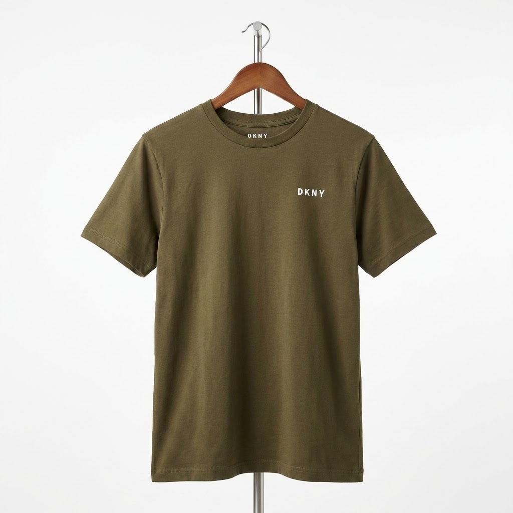Dkny - Cotton - T-Shirt – Olive Green – Size M