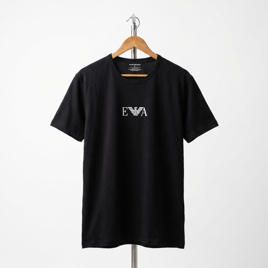 Emporio Armani - Cotton - T-Shirt – Black – Size XL fits M