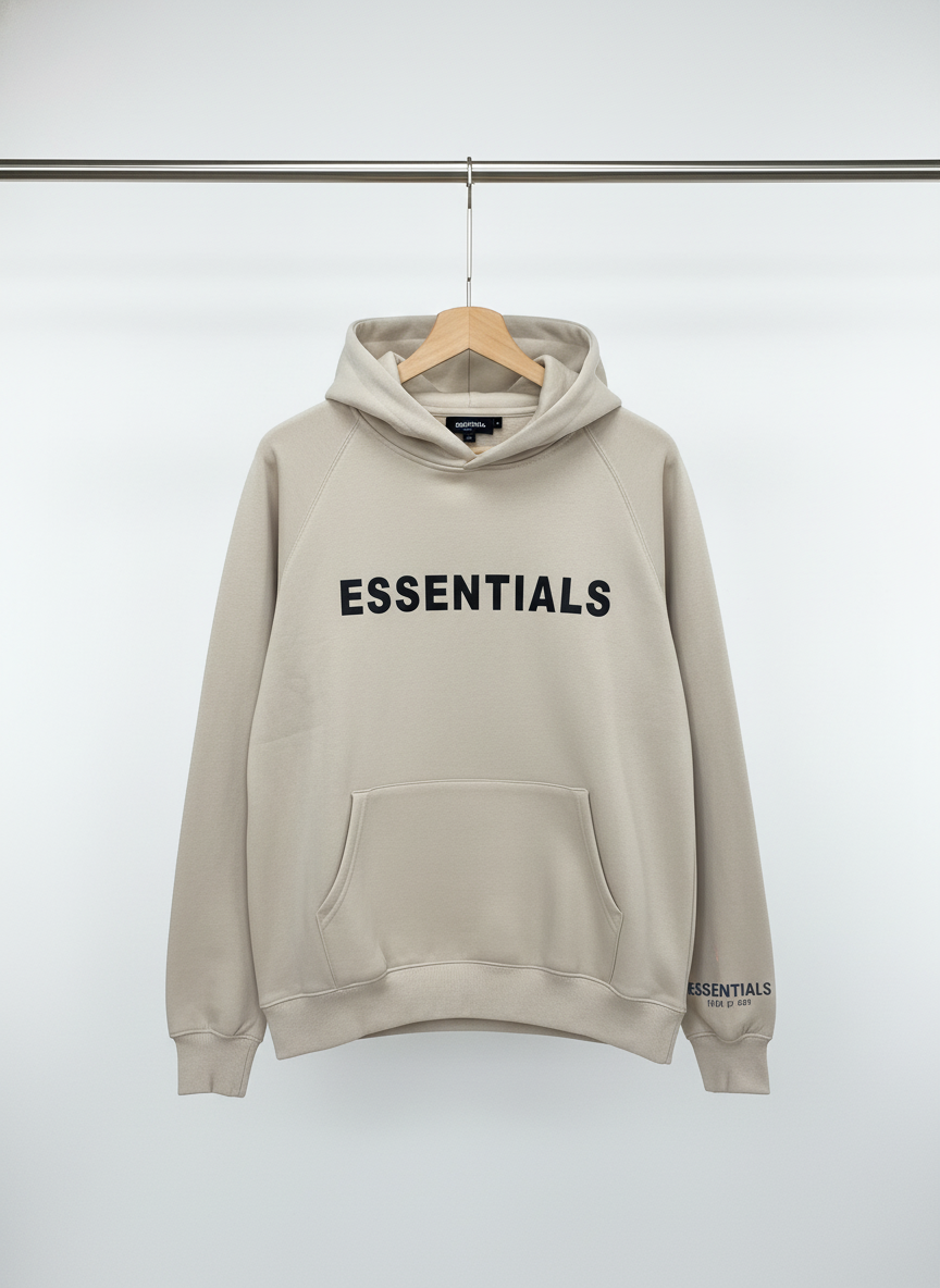 Essentials - Hoodie – Beige – Size M