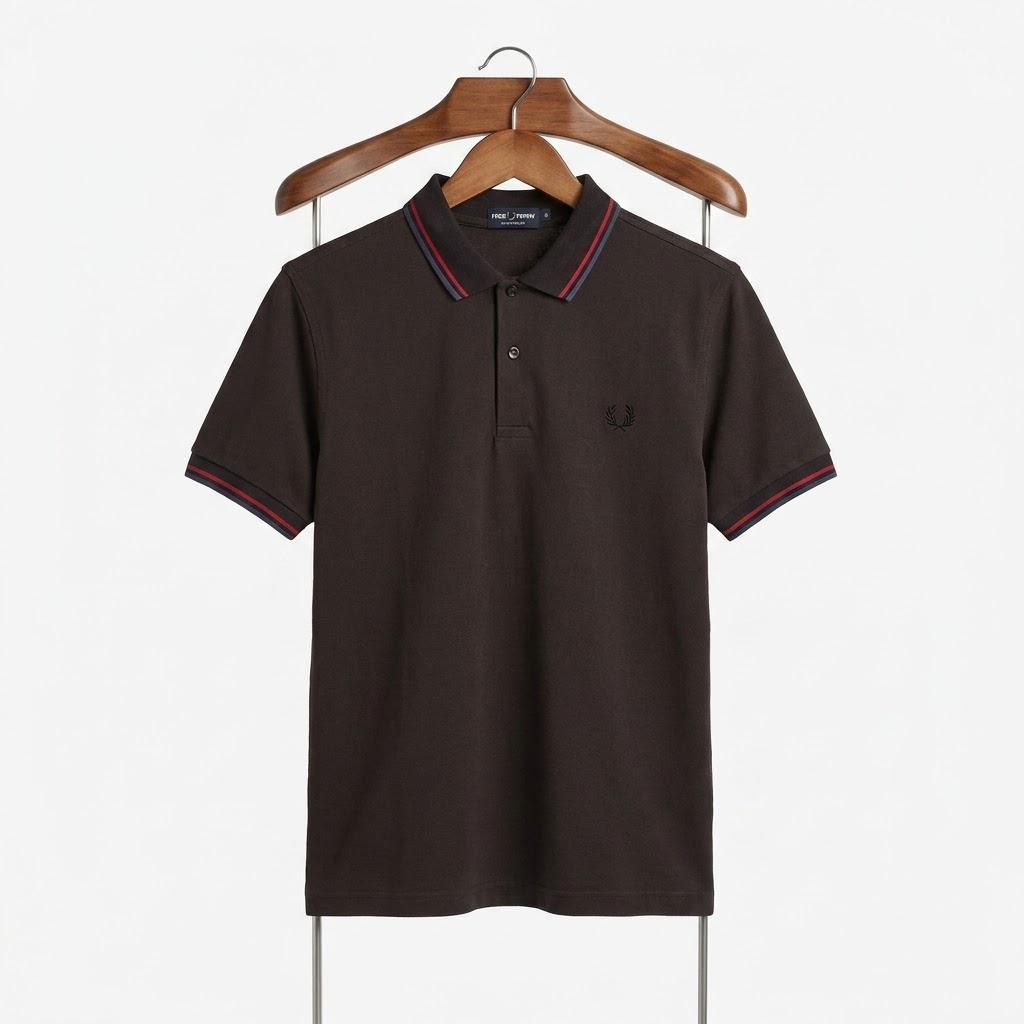 Fred Perry - Cotton - Polo Shirt – Black – Size S Fits L