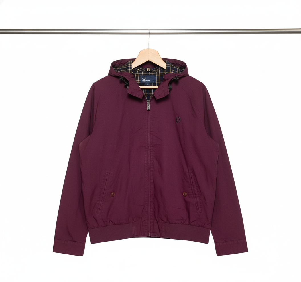 Fred Perry - Jacket – Dark Red  – Size XL