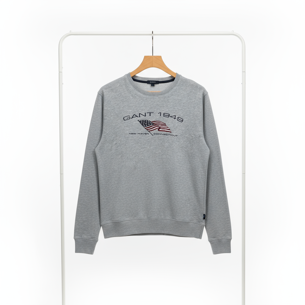 Gant - Cotton - Sweatshirt – Gray – Size XL