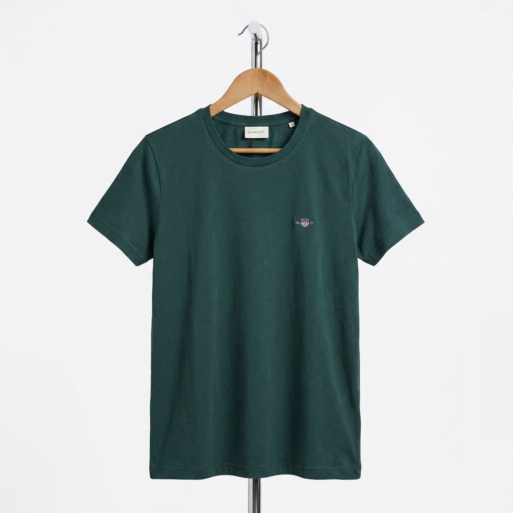 Gant - Cotton – T-Shirt - Green – Size L