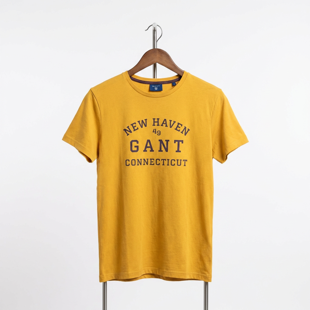 Gant - Cotton - T-Shirt – Yellow – Size S