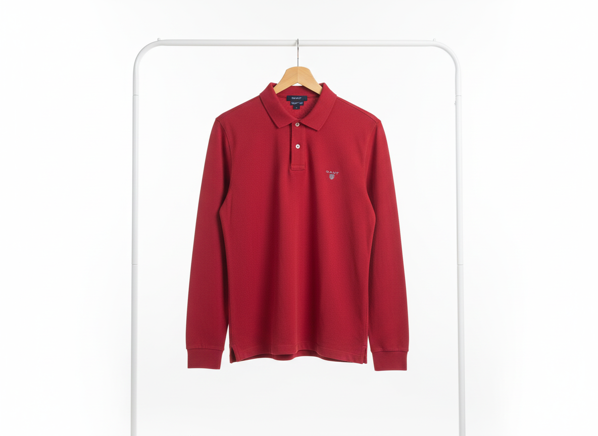 Gant - Cotton - Polo-Shirt – Red – Size L