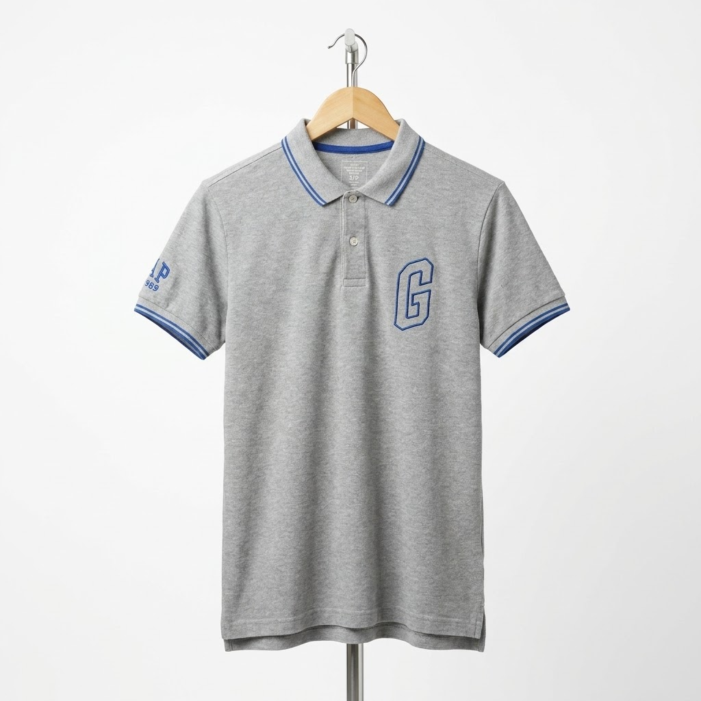 Gap - Cotton - Polo Shirt – Gray – Size S