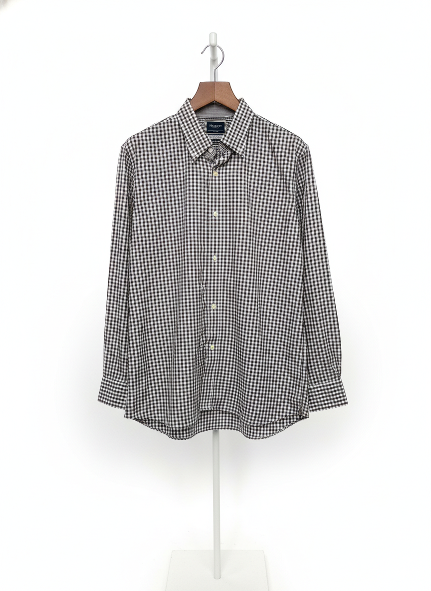 Hackett - Shirt - Brown & White - Size XXL