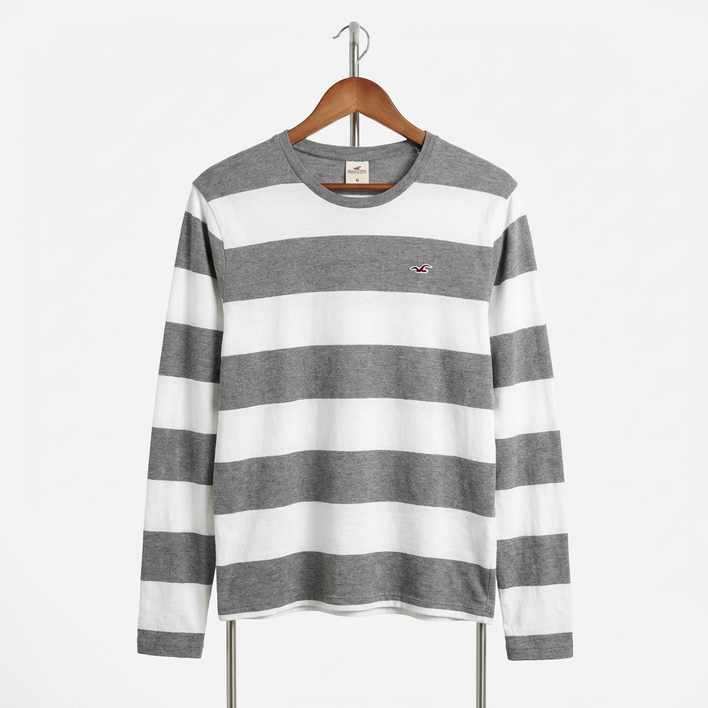 Hollister - Light-Shirt – White / Gray – Size M