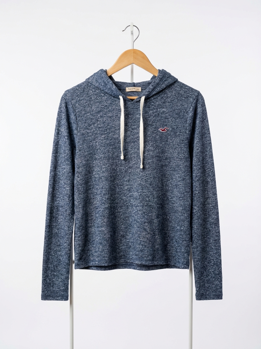 Hollister - Cotton - Hoodie – Gray – Size S
