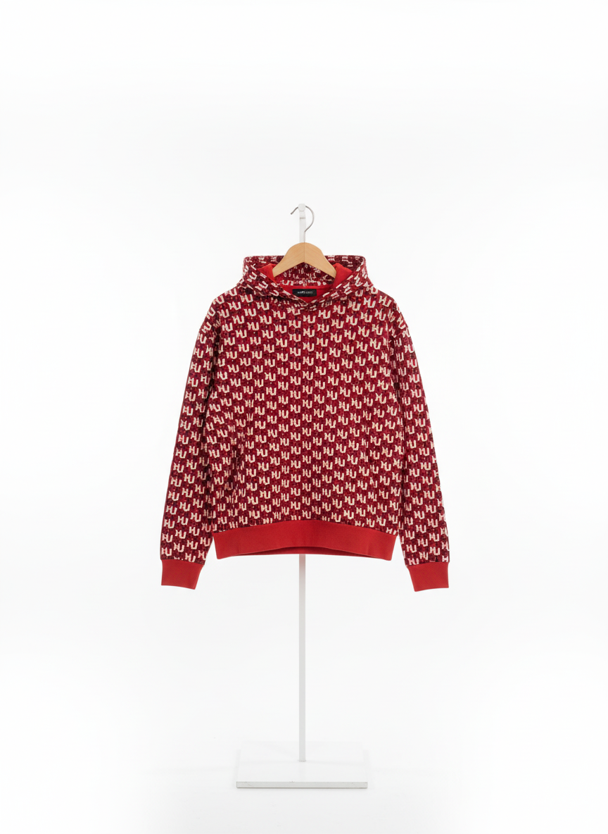 Hugo - Cotton - Hoodie – Red – Size M