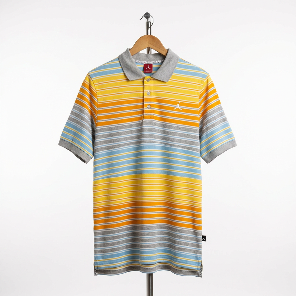 Jordan - Cotton - Polo Shirt – Striped – Size 2XL