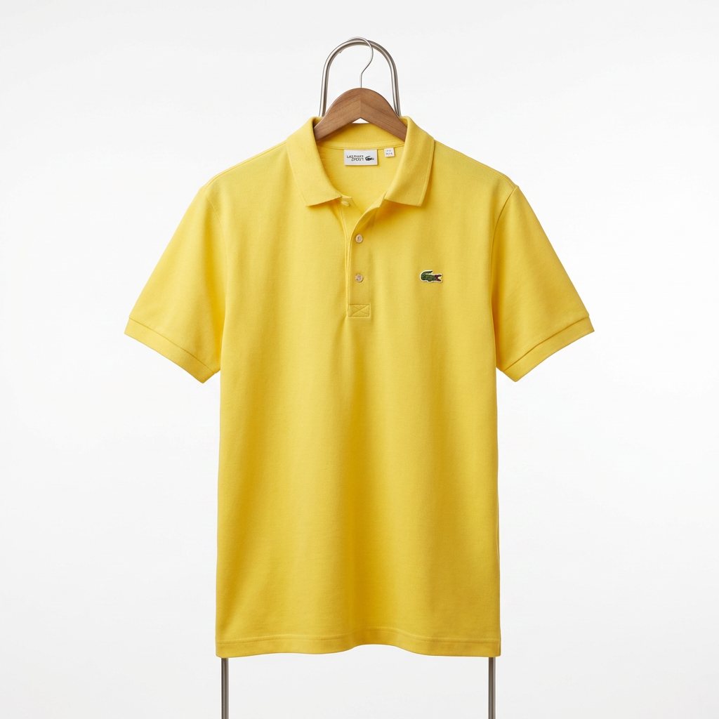 Lacoste - Cotton - Polo Shirt – Yellow – Size 2XL