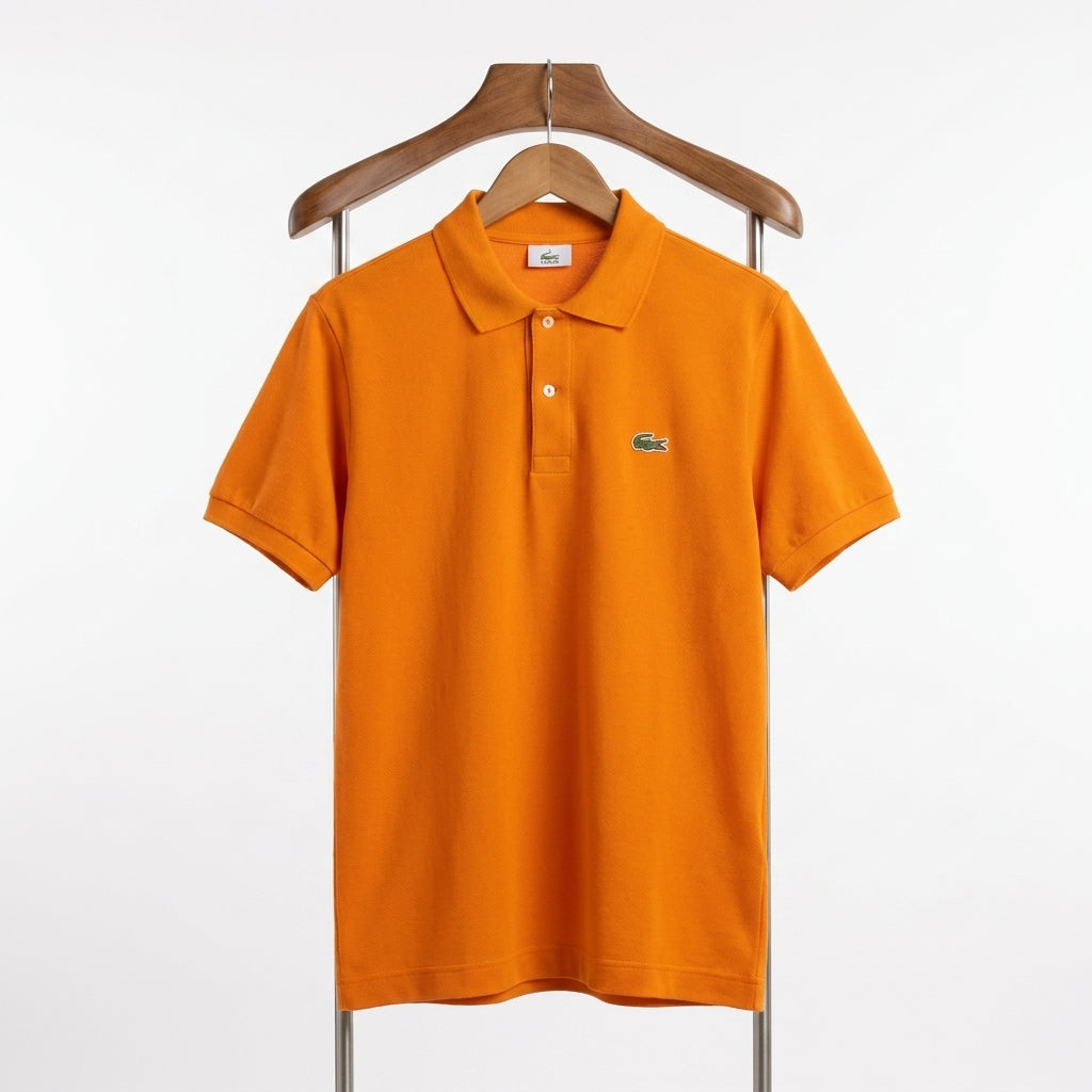 Lacoste - Cotton - Polo Shirt – Orange – Size L - 5