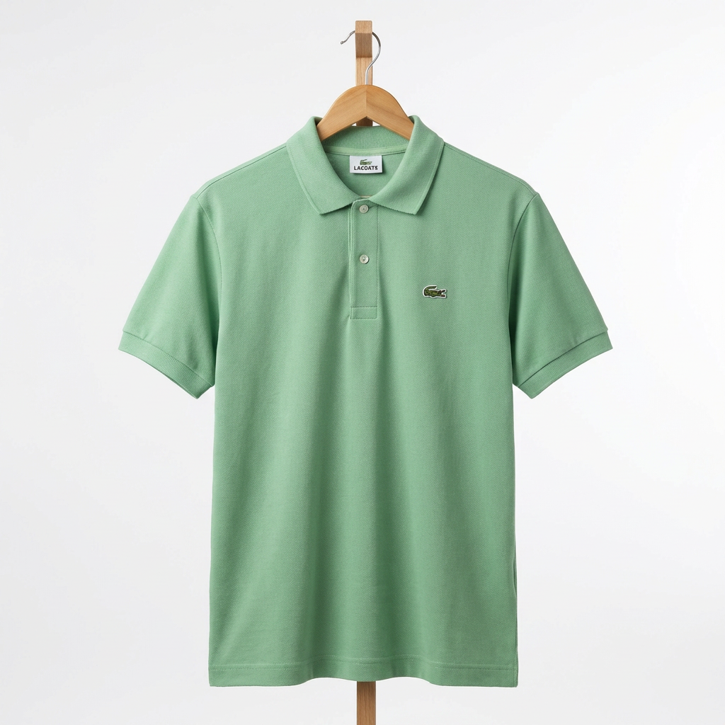 Lacoste - Cotton - Polo Shirt – Light Green – Size L