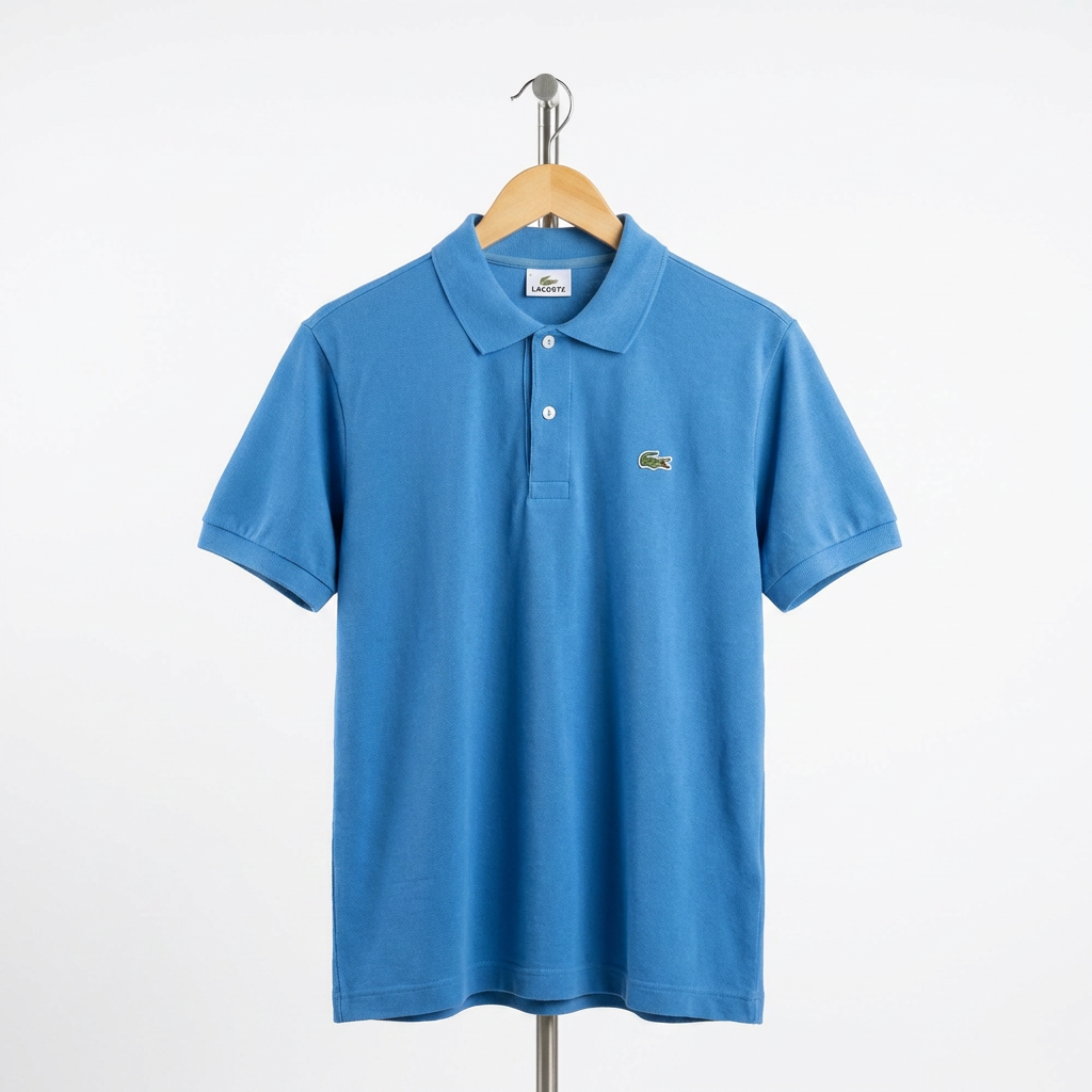 Lacoste - Cotton - Polo Shirt – Blue – Size L