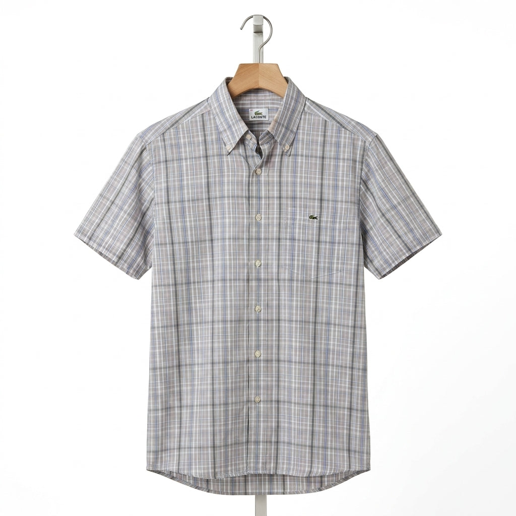 Lacoste - Shirt - Plaid - Size M - 39