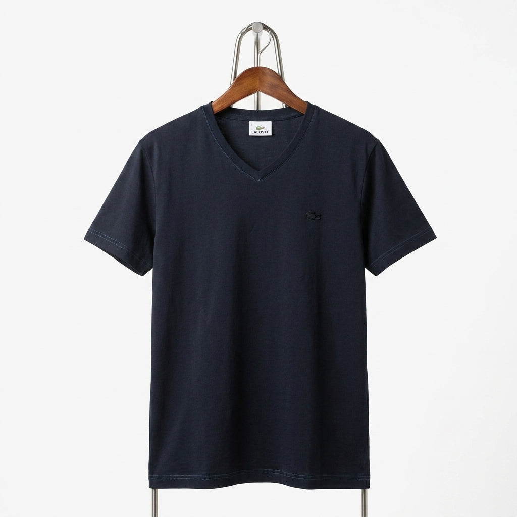 Lacoste - Cotton - T-Shirt – Dark Navy – Size L - 5