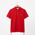 Lacoste - Cotton - Polo Shirt – Dark Red – Size 6 Fits M