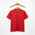 Lacoste - Cotton - Polo Shirt – Dark Red – Size 6 Fits XL