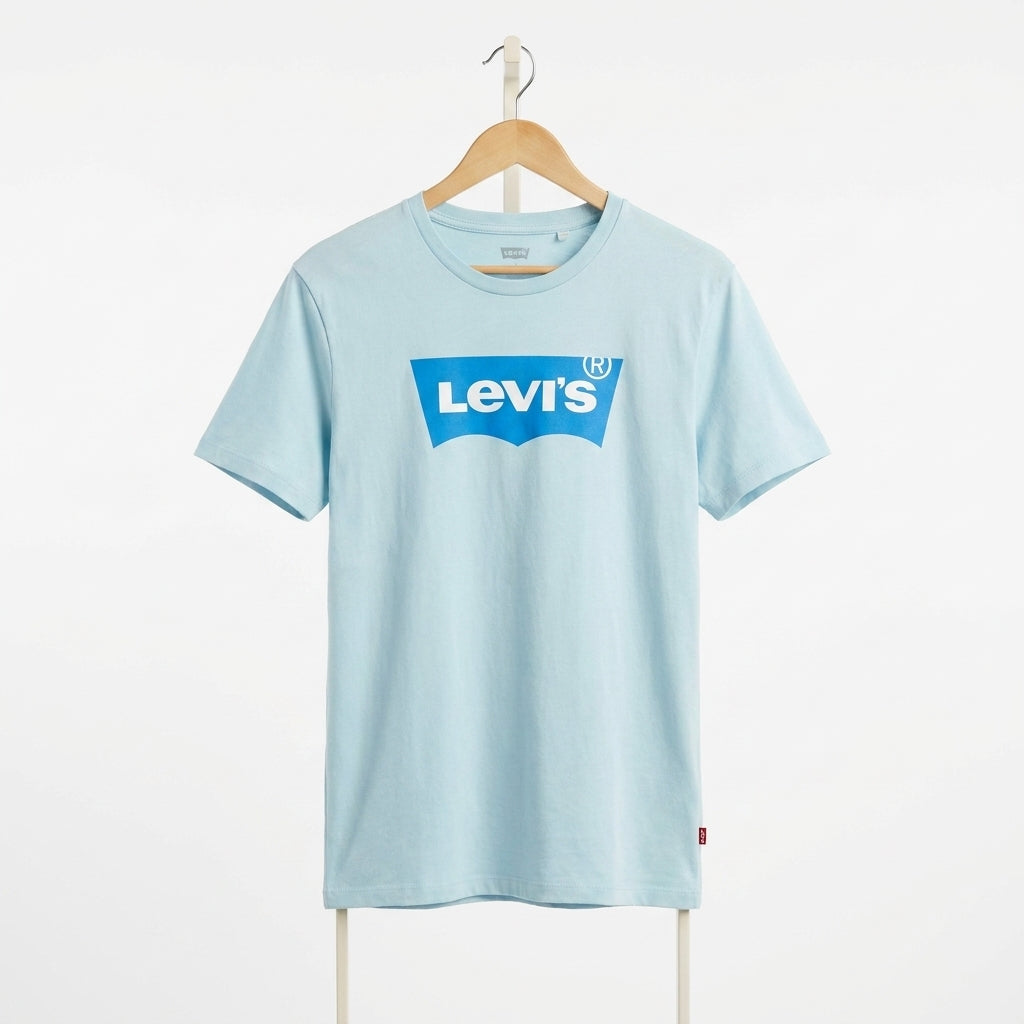 Levi's - Cotton - T-Shirt – Light Blue – Size M