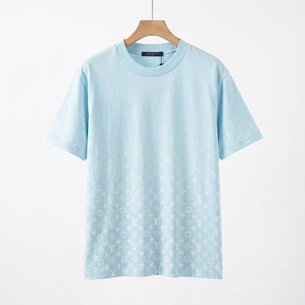 Louis Vuitton - Cotton - T-Shirt – Light Blue – Size S