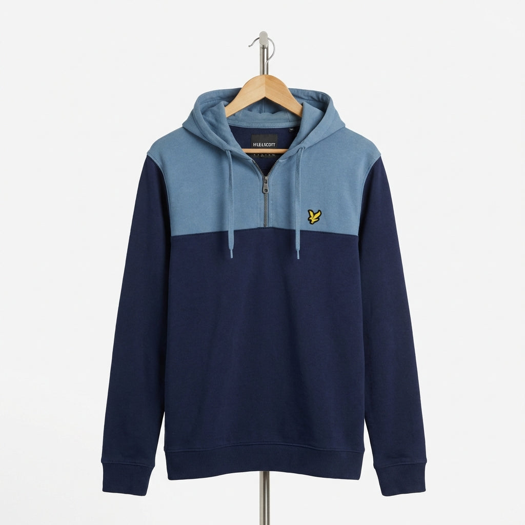 Lyle & Scott - Cotton - Hoodie – Navy – Size M
