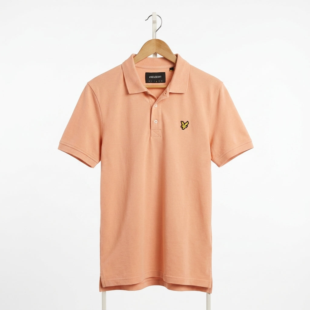 Lyle & Scott - Cotton - Polo Shirt – Orange – Size L