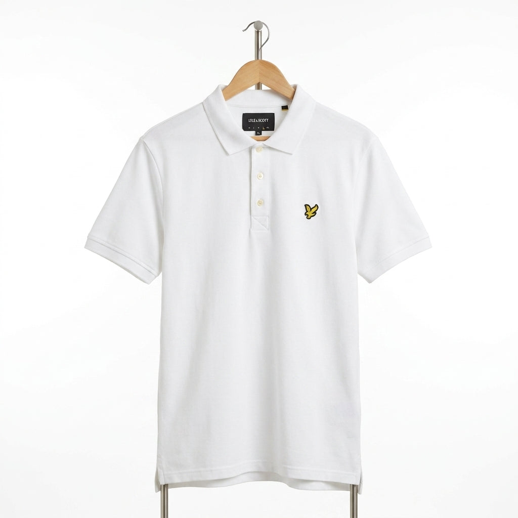 Lyle & Scott - Cotton - Polo Shirt – White – Size XL