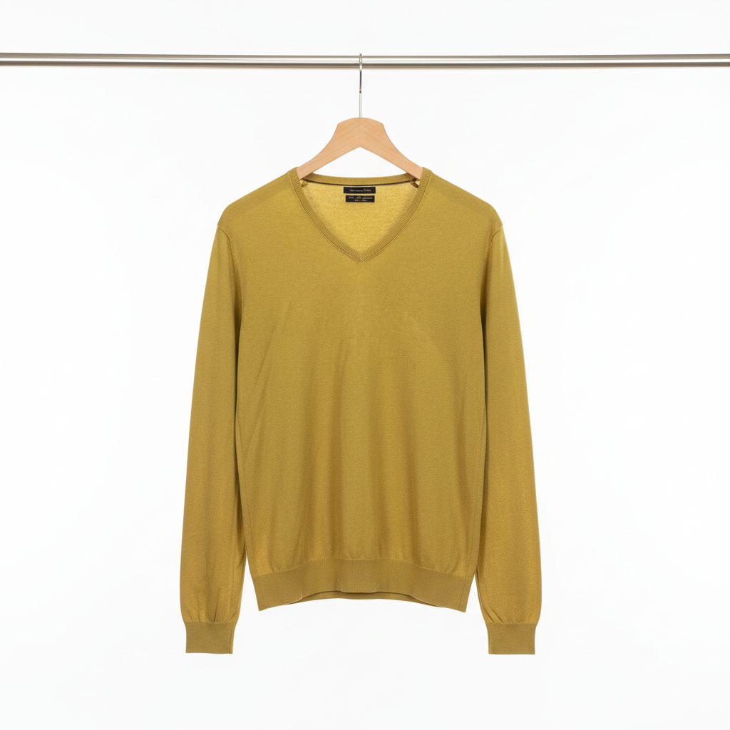 Massimo Dutti - Knitwear – Yellow – Size L