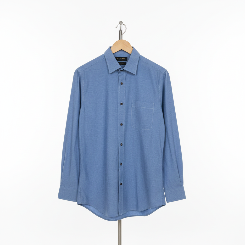 Massimo Dutti - Shirt - Light Blue - Size M